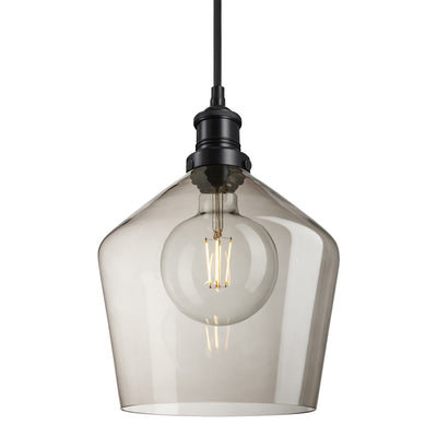 Brooklyn Glass Schoolhouse Pendant Light - 10 Inch - Brooklyn - Industrial Style Ceiling & Wall Lights - Industville Lighting UK