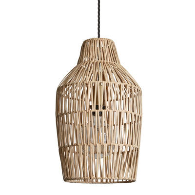 Vase Boho Design 11-Inch Natural Pendant Light by Industville - Design Code BH-RA-VAP11-N
