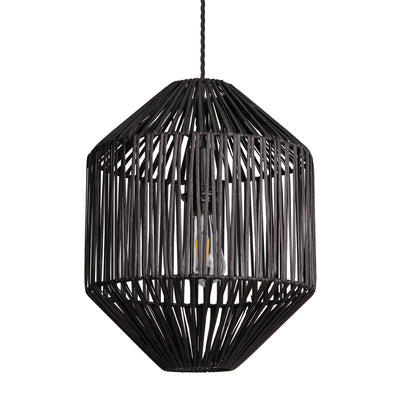 Diamond Boho Design 12-Inch Black Pendant Light by Industville - Design Code BH-RA-DIP12-BK