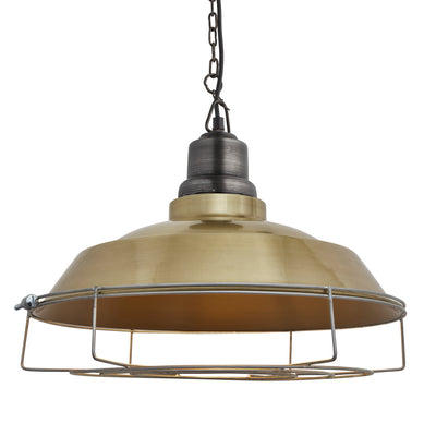 Brooklyn Step Pendant - 16 Inch - Brass Industville BR-SP16-B-PCN-CG
