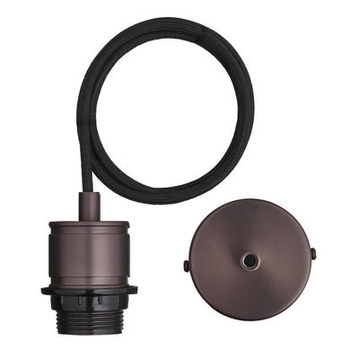 Albany Cord Set ES E27 Bulb Holder - Bronze Lights - Industville Lighting UK
