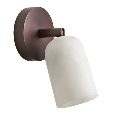 Alabaster Spotlight - Single - Bronze - Farmhouse Lighting - Industville Lighting UK