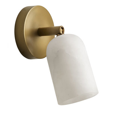 Alabaster Spotlight - Single - Natural Fibre, Wood & Stone Lights - Industville Lighting UK