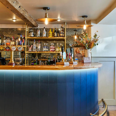 Brooklyn Flat Flush Mount - 15 Inch - Brass - Large Decorative Lights - Industville Lighting UK