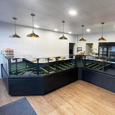 Brooklyn Outdoor & Bathroom Step Pendant in 16 Inch in Brass with a Brass Pendant Holder, Product Code BR-IP65-SP16-B-BH