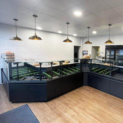 Brooklyn Outdoor & Bathroom Brass Step Pendant - 16 Inch - Brass Holder - Large Decorative Lights - Industville Lighting UK