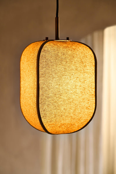 Bloxham Rectangular Pendant Light - Natural - Restaurant & Bar Lights - Industville Lighting UK