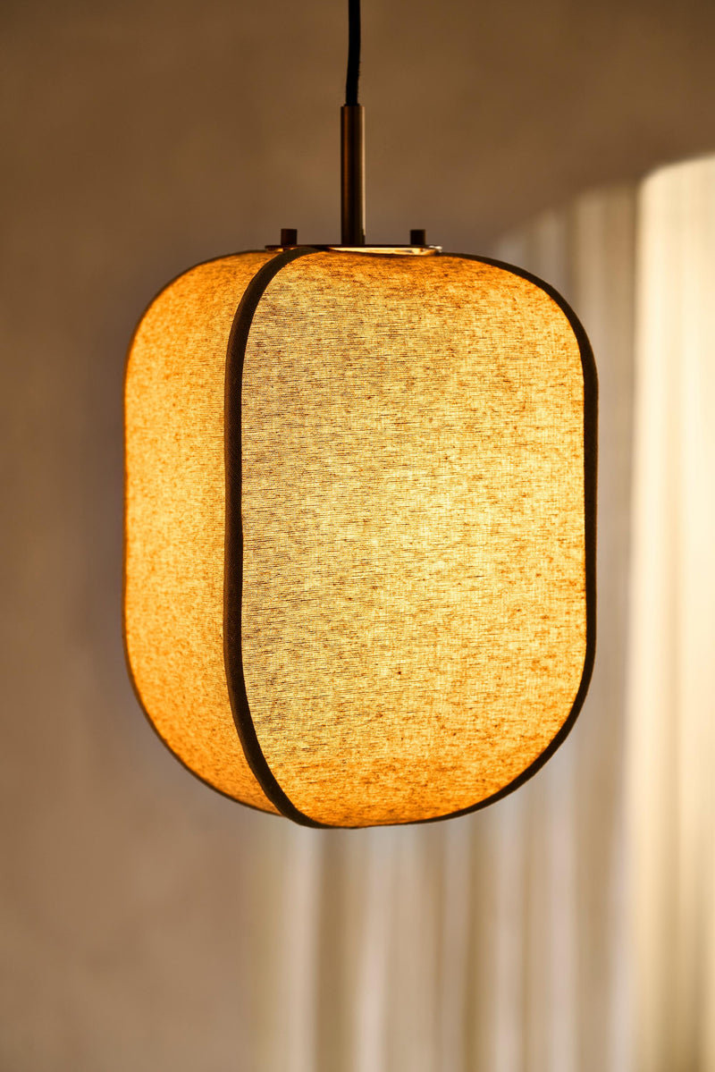 Bloxham Rectangular Pendant Light - Natural - Restaurant & Bar Lights - Industville Lighting UK