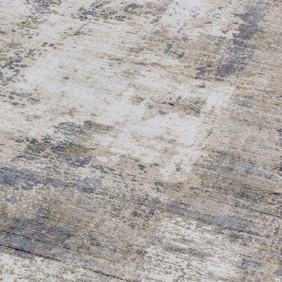 Contemporary Blue Beige Heath Handtufted Viscose Rug Industville RG-52-HTV-BL-BE