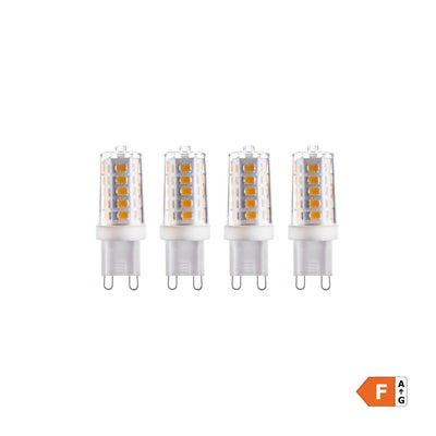 LED Glass Dimmable Bulb - 3.7W 2 Pin Capsule G9 - Clear - Pack of 4