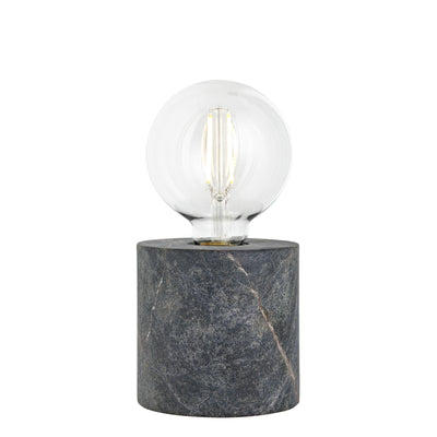 Green Marble Edison Cylinder Table Lamp, Industville MA-ED-CYTL-GR-BO
