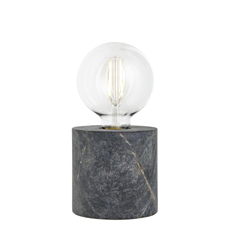 Green Marble Edison Cylinder Table Lamp, Industville MA-ED-CYTL-GR-BO