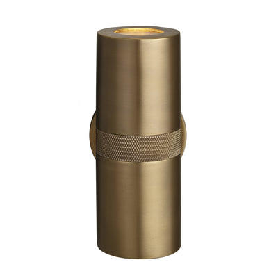 Knurled Outdoor & Bathroom Up Down Spot Light in Brass