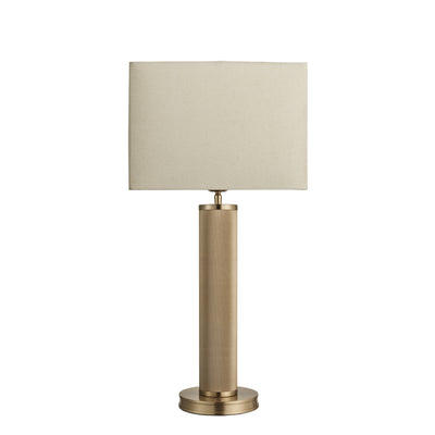 Knurled Pillar Table Lamp - Brass