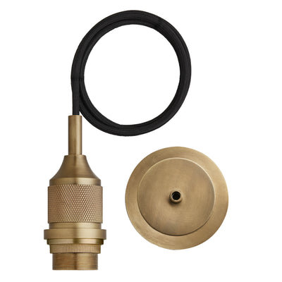 Noho Cord Set ES E27 Bulb Holder - Brass - Noho Lighting - Industville Lighting UK