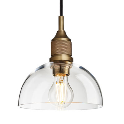 Noho Glass Dome Pendant Light - 8 Inch - Noho Lighting - Industville Lighting UK