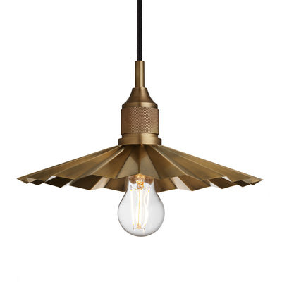 Noho Pleated Slope Pendant Light - 12 Inch - Noho Lighting - Industville Lighting UK