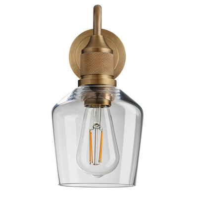 Noho Glass Schoolhouse Swan Neck Wall Light - 5.5 Inch - Noho Lighting - Industville Lighting UK