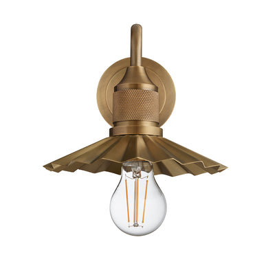 Noho Pleated Slope Swan Neck Wall Light - 8 Inch - Noho Lighting - Industville Lighting UK