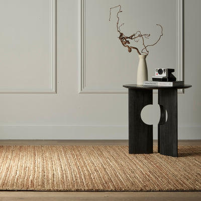 Goole Hand Woven Jute Rug in Natural & Cream with Measurements 170 x 240 cm, Product Code RG-13-HWJ-N-CR-L