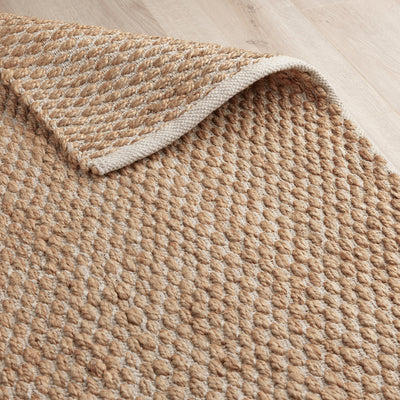 Hale Hand Woven Jute Rug in Natural & Cream with Measurements 170 x 240 cm, Product Code RG-1-HWJ-N-CR-L