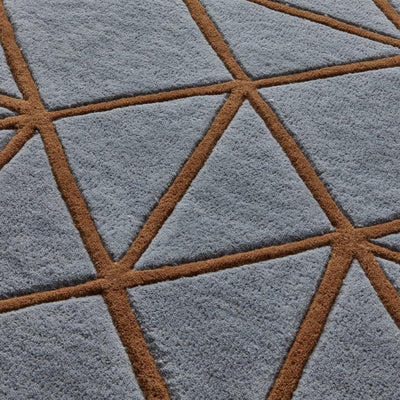 Hithe Hand Tufted Wool Rug - Grey & Brown