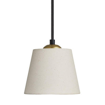 Orlando Empire Pendant in Brass Finish with Light Natural Cotton