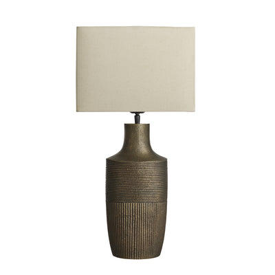 Ornate Vase Table Lamp - Brass