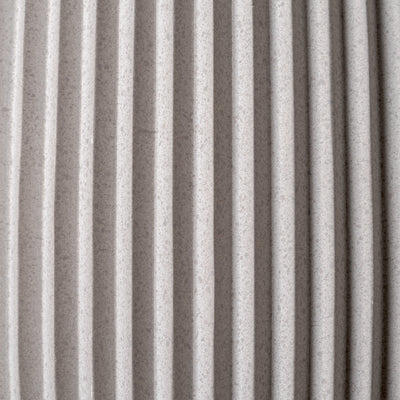 Ramsay Outdoor & Bathroom Cone Light in Ivory finish, close up the ridged finish