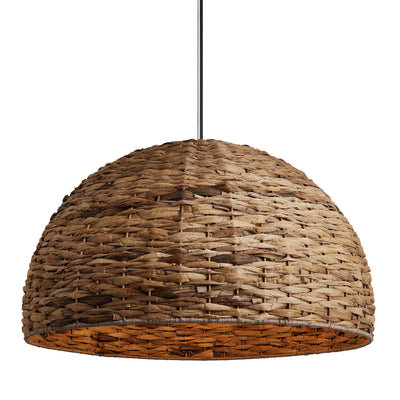 Sea Grass Giant Dome Pendant Light - Natural - All Lighting & Homeware - Industville Lighting UK