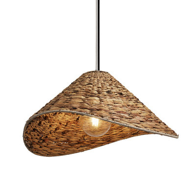 Sea Grass Giant Hat Pendant Light - Natural - All Lighting & Homeware - Industville Lighting UK