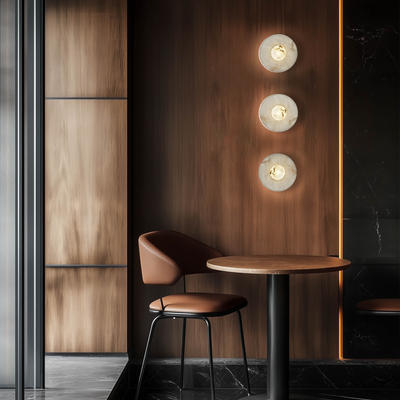 Alabaster Wall Light in 10 inch in White, Product Code AL-WL10-W