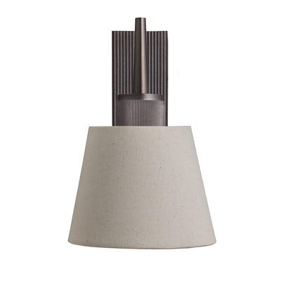 Bronze Henley Single Wall Light with Cotton Shade