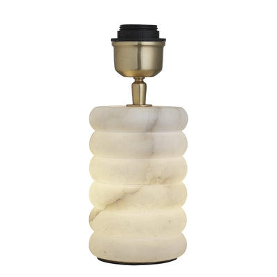 Alabaster Dual Lit Table Lamp Base Only in White, Product Code is AL-DUTL-W-BO