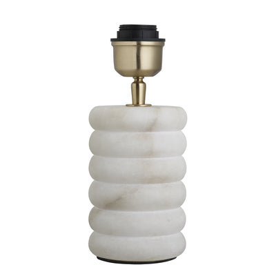 Alabaster Stone Dual Lit Table Lamp- White - Base Only - All Lighting & Homeware - Industville Lighting UK