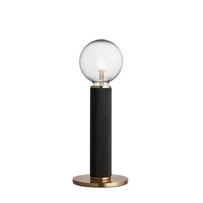 Black Knurled Edison Table Lamp KN-EDTL-BK