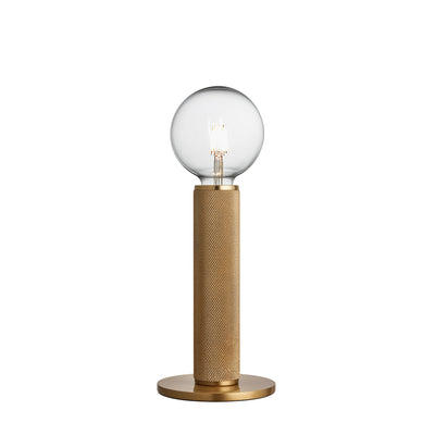 Brass Knurled Edison Table Lamp KN-EDTL-B