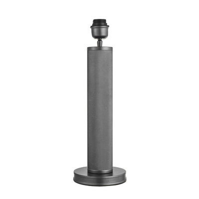 Knurled Pillar Table Lamp - Pewter - Base Only - Clearance - Industville Lighting UK