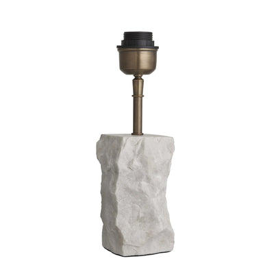 Marble Small Ridge Table Lamp - White - Base Only Industville MA-S-RITL-W-BO
