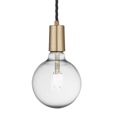 Brass Sleek Edison Pendant Light with Bulb, Product Code is SL-E1WP-B