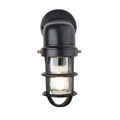 Black Bulkhead Outdoor and Bathroom Sconce Wall Light in 12 Inch, Product Code is BK-IP65-SWL12-BK
