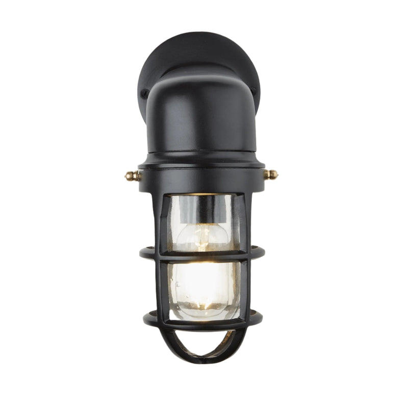 Black Bulkhead Outdoor and Bathroom Sconce Wall Light in 12 Inch, Product Code is BK-IP65-SWL12-BK