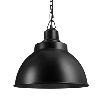 Brooklyn Dome Pendant - 13 Inch - Black Industville BR-DP13-BK-BKCN