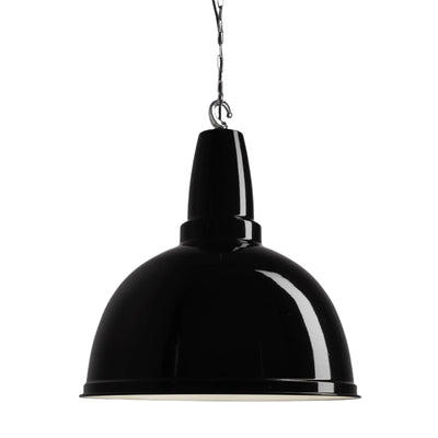 Black Retro Large Pendant - 17 Inch - Industville RT-LP17-BK-CHKCN