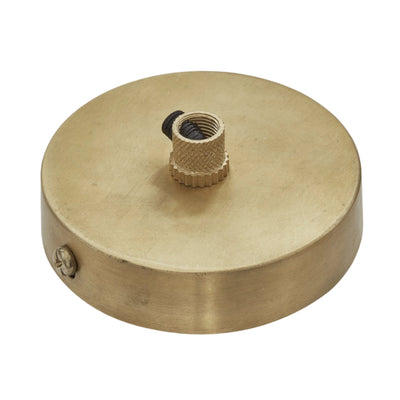 Brass Small Ceiling Rose - 1 Outlet - Industville SCR1O-B