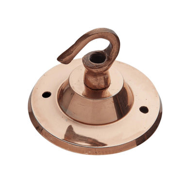 Edison Hook Ceiling Rose - 1 Outlet - Build Your Own Light - Industville Lighting UK