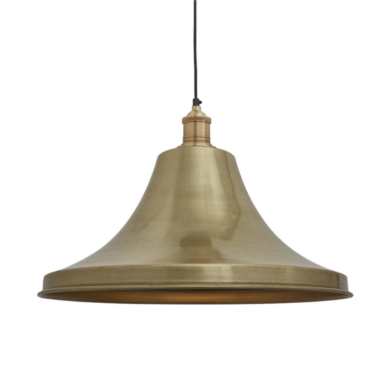 Brass with Brass Holder Brooklyn Giant Bell Pendant - 20 Inch - Industville BR-GBLP20-B-BH