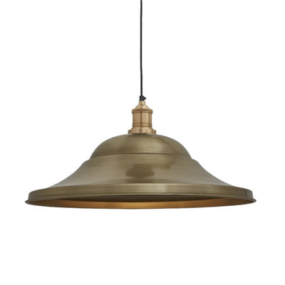 Brooklyn Giant Hat Pendant - 21 Inch - Brass - Clearance - Industville Lighting UK