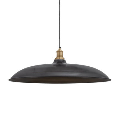Brooklyn Giant Bowl Pendant - 24 Inch - Pewter - Commercial Lighting - Industville Lighting UK