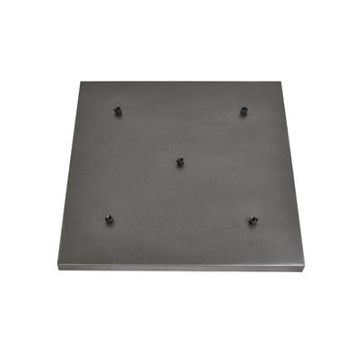 Square Ceiling Rose with 5 Outlets in Pewter, Industville SQ-CR5O-P